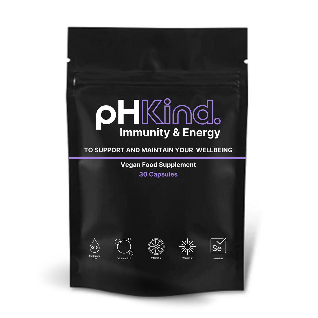 pHKind Immunity + Energy Formula (30 Vegan Capsules)