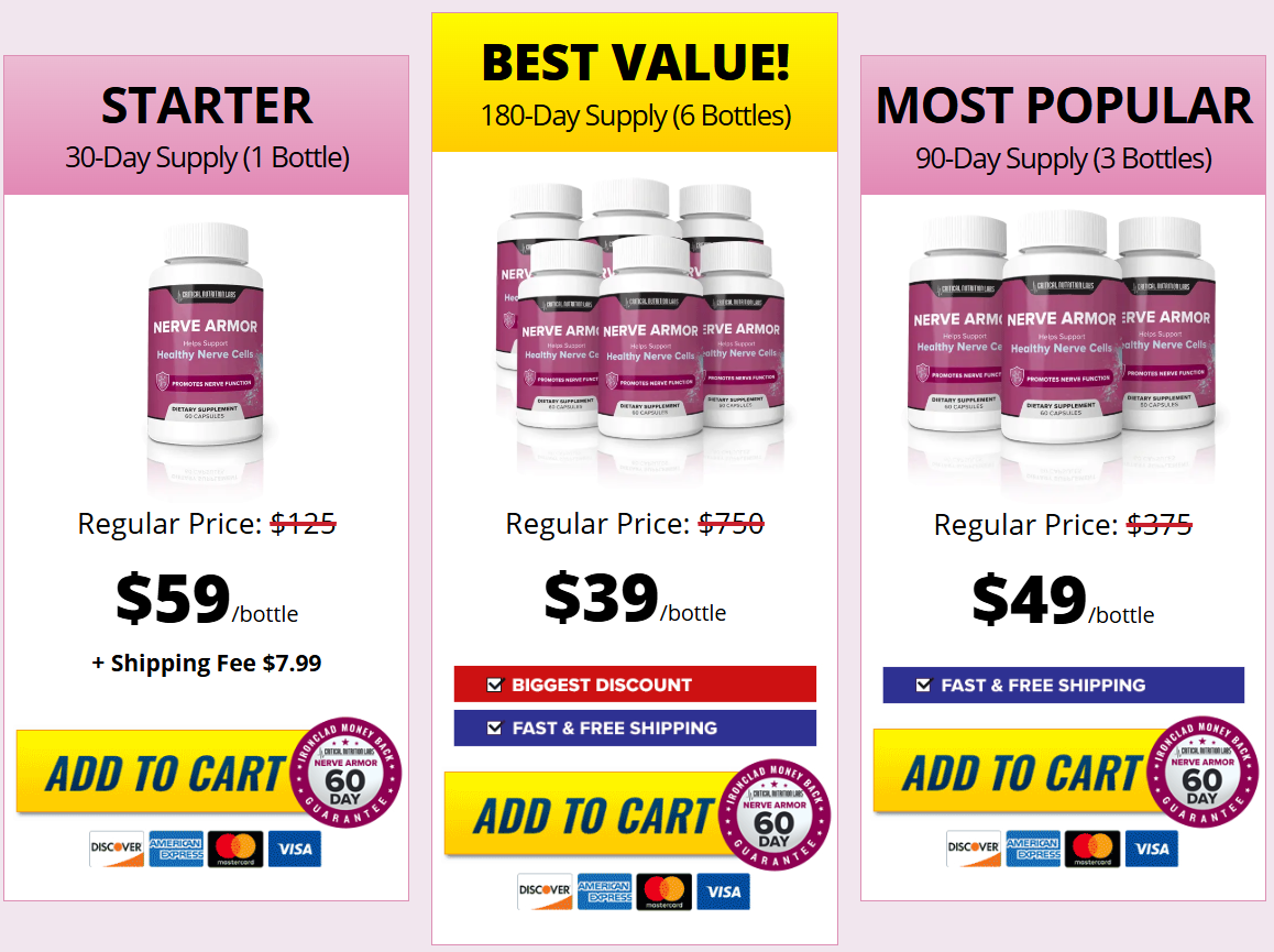 Nerve Armor Pricing
