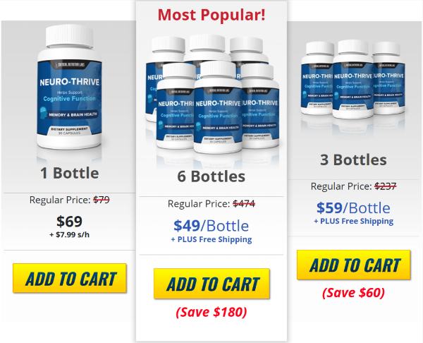 Neuro-Thrive Brain Support Price